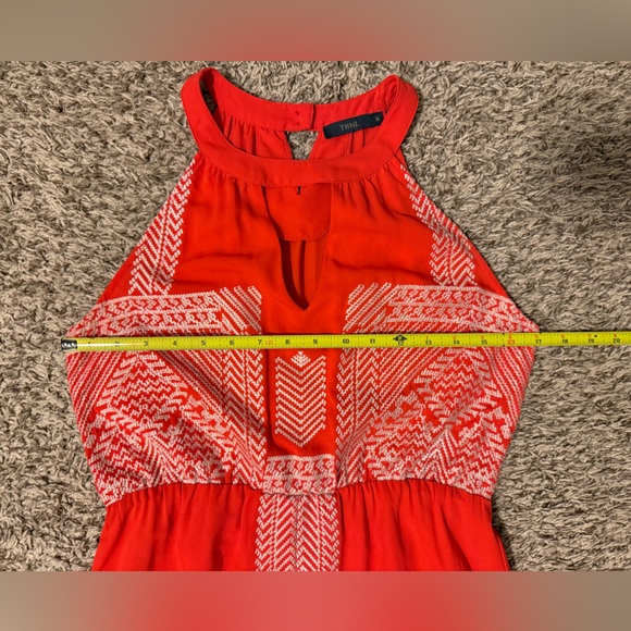 THML Vibrant Orange Embroidered Maxi Dress - Picture 10 of 13